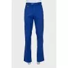 Men's straight-cut trousers in blue