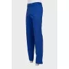 Men's straight-cut trousers in blue