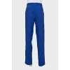 Men's straight-cut trousers in blue