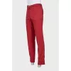 Men's red trousers