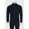 Men's zippered cardigan