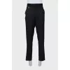 Men's wool trousers with pockets