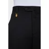 Men's wool trousers with pockets