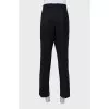 Men's wool trousers with pockets