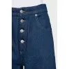 Blue jeans with buttons