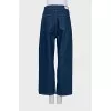 Blue jeans with buttons