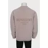 Men's gray tapered sweatshirt