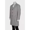 Men's coat with a geometric print