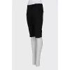 Black skinny shorts