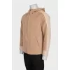 Men's reversible hooded jacket