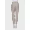 Tapered cashmere trousers