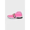 Pink Velcro Sneakers