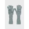 Striped Hat and Gloves Set