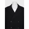 Men's straight-cut coat with buttons