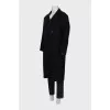 Men's straight-cut coat with buttons