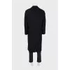 Men's straight-cut coat with buttons