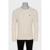 Men's cable knit jumper