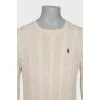 Men's cable knit jumper