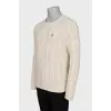 Men's cable knit jumper