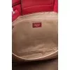 Красный портфель из кожи