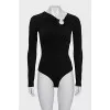 Bodysuit with silver decor
