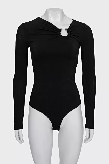 Bodysuit with silver decor
