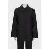 Black suit consisting of a shirt and trousers