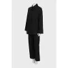 Black suit consisting of a shirt and trousers
