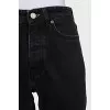 Black button-down jeans
