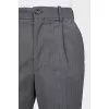 Men's gray trousers with creases