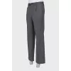 Men's gray trousers with creases