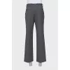 Men's gray trousers with creases