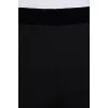 Black trousers with a zipper