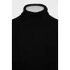 Black tapered turtleneck