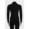 Black tapered turtleneck