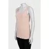 Pink straight-cut T-shirt