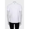 White T-shirt with green print