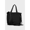 Black textile bag