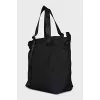 Black textile bag