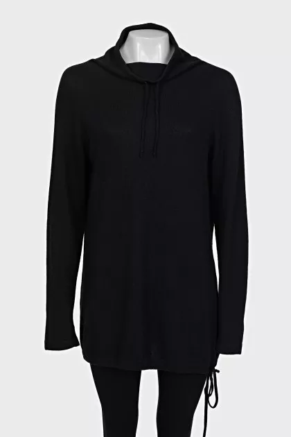 Black turtleneck sweater