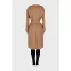 Camel wool wrap coat