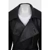 Black leather cloak