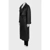 Black leather cloak