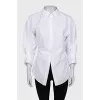 Cropped shirt with 3/4 sleeves