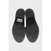 Embossed leather loafers