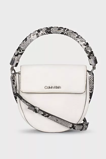 White bag with animal prints