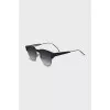 Gradient browline sunglasses