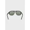 Green sunglasses with spotted frames