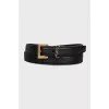 Belt with gold logo