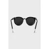 Black round frame sunglasses